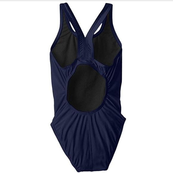 Girls Sz12/26 Speedo Navy One-Piece Competitive Swimsuit - Picture 2 of 6